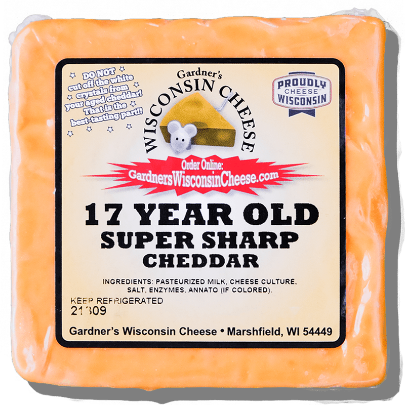 Free 17 - Year - Old Super - Sharp Cheddar - Gardners Wisconsin Cheese and Sausage