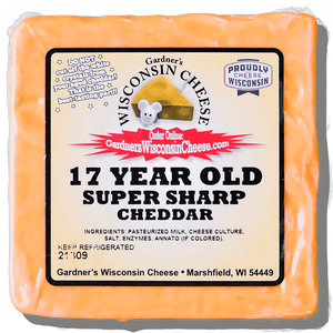 Free 17 - Year - Old Super - Sharp Cheddar - Gardners Wisconsin Cheese and Sausage