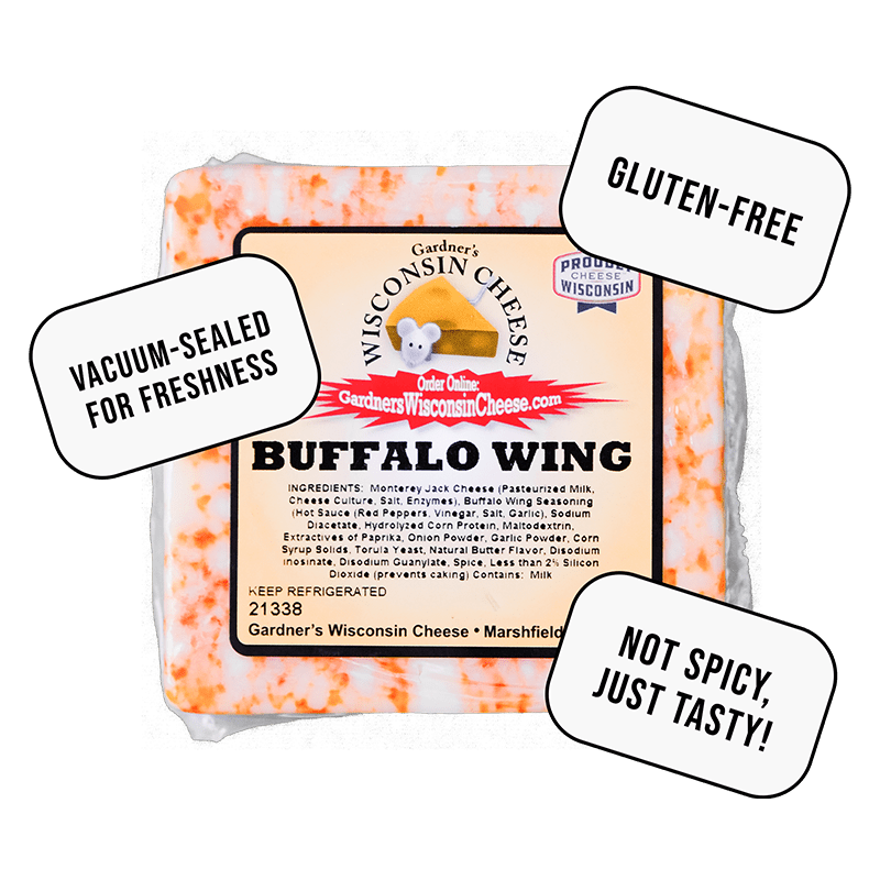 Buffalo Wing Cheese - Gardners Wisconsin Cheese and Sausage