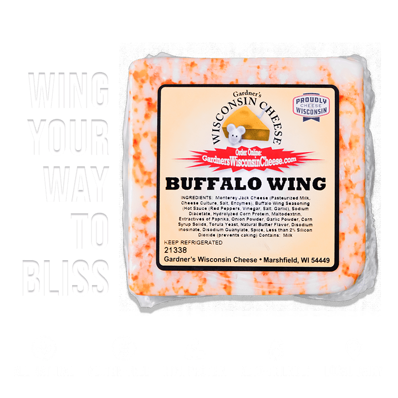 Buffalo Wing Cheese - Gardners Wisconsin Cheese and Sausage