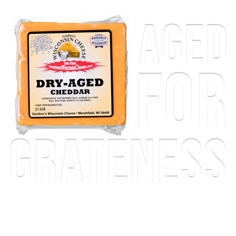 Dry Aged Cheddar - Gardners Wisconsin Cheese and Sausage