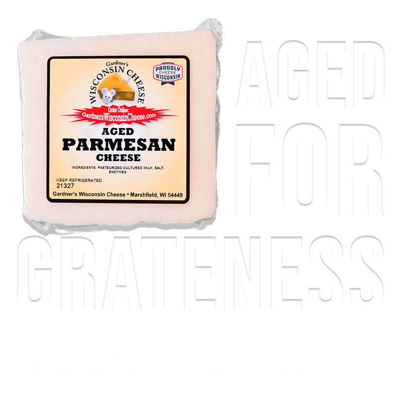 Aged Parmesan - Gardners Wisconsin Cheese and Sausage