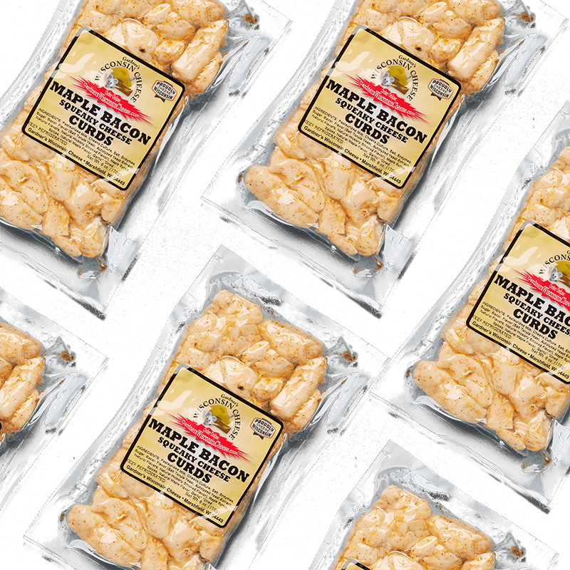 Maple Bacon Flavored Cheese Curds - Gardners Wisconsin Cheese and Sausage