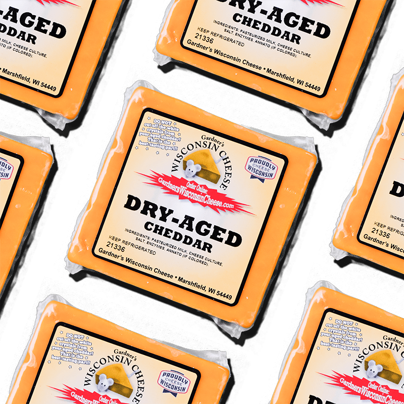 Dry Aged Cheddar - Gardners Wisconsin Cheese and Sausage