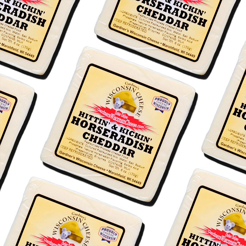 Horseradish Cheddar - Gardners Wisconsin Cheese and Sausage