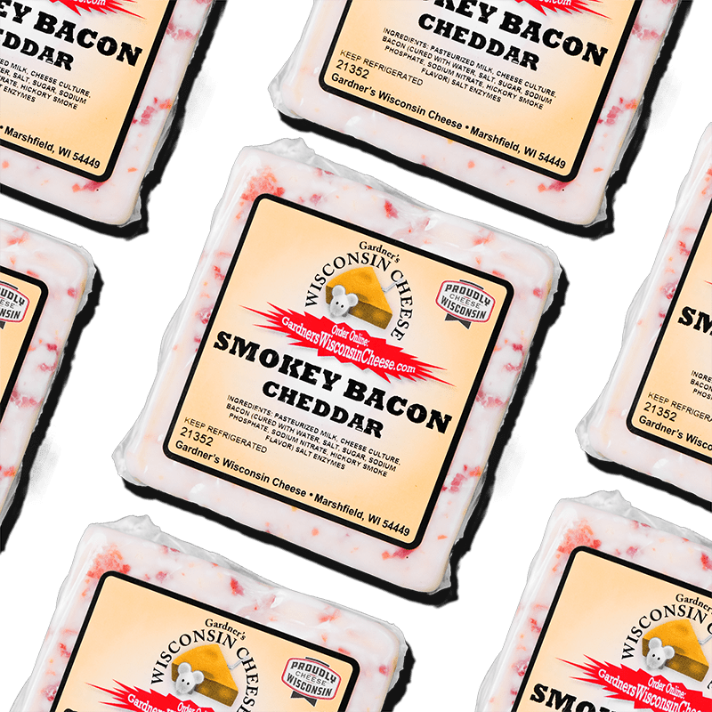 Smokey Bacon Cheddar - Gardners Wisconsin Cheese and Sausage