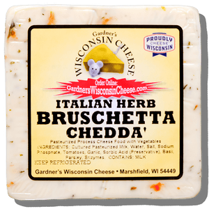 Free Italian Herb Bruschetta Cheddar *NEW* - Gardners Wisconsin Cheese and Sausage