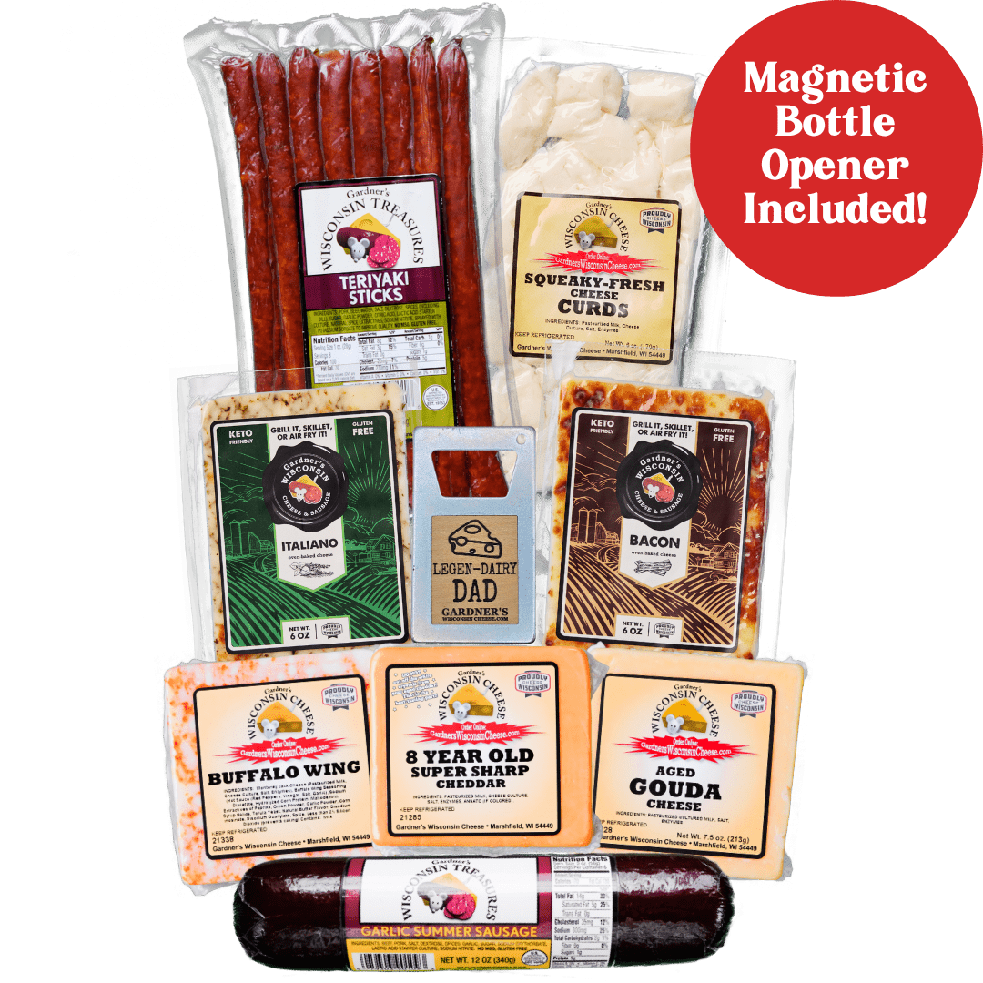 Legen - Dairy Dad Gift Package *NEW* - Gardners Wisconsin Cheese and Sausage