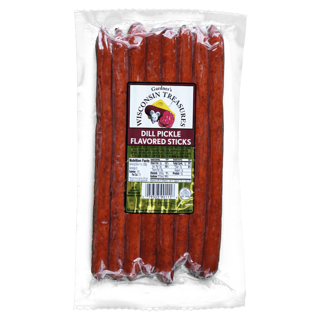 Dill Pickle Meat Sticks *NEW* - Gardners Wisconsin Cheese and Sausage