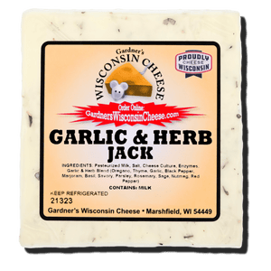 Garlic & Herb Jack *NEW* - Gardners Wisconsin Cheese and Sausage