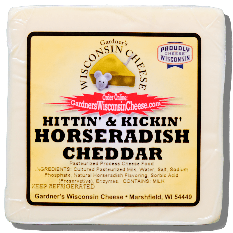 Horseradish Cheddar - Gardners Wisconsin Cheese and Sausage