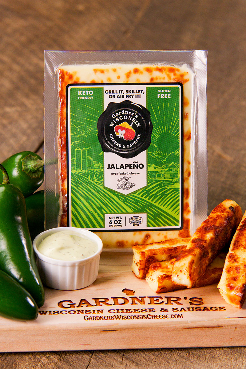Jalapeno Oven-Baked Cheese - Gardners Wisconsin Cheese and Sausage