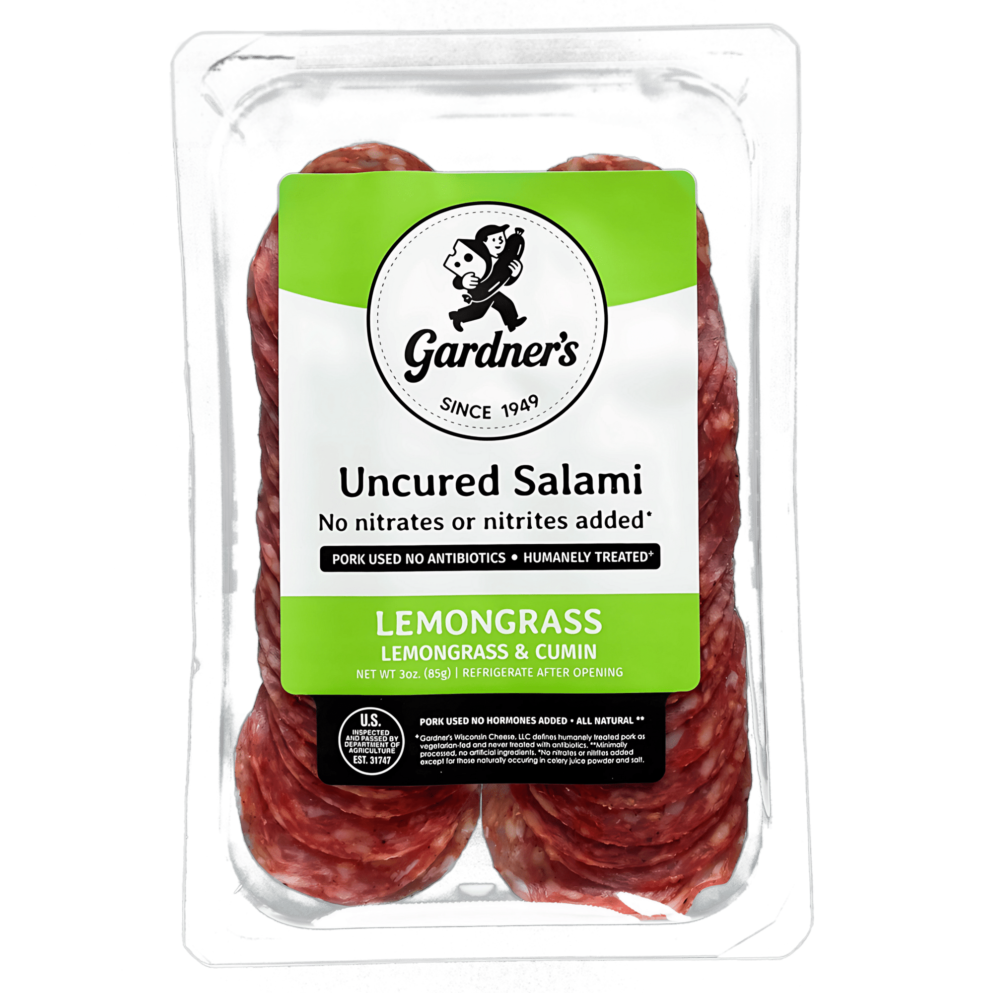 Lemongrass Sliced Salami *NEW* - Gardners Wisconsin Cheese and Sausage
