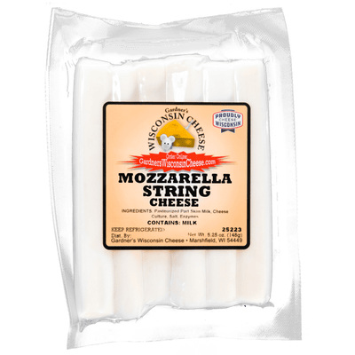 Mozzarella String Cheese *NEW* - Gardners Wisconsin Cheese and Sausage