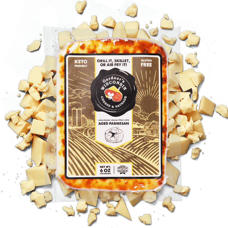 Oven - Baked Cheese filled with Aged Parmesan - Gardners Wisconsin Cheese and Sausage