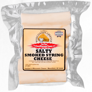 Salty Smoked String Cheese - Gardners Wisconsin Cheese and Sausage