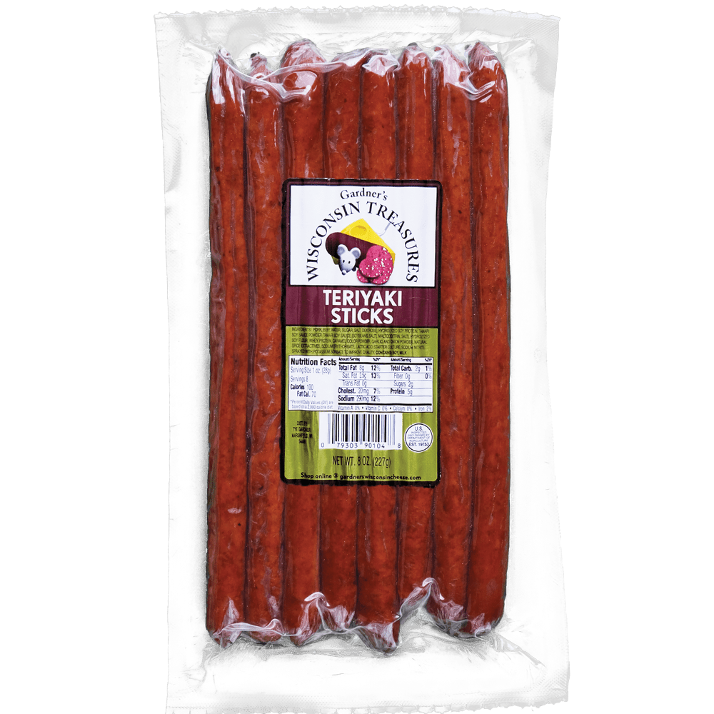Teriyaki Snack Sticks - Gardners Wisconsin Cheese and Sausage