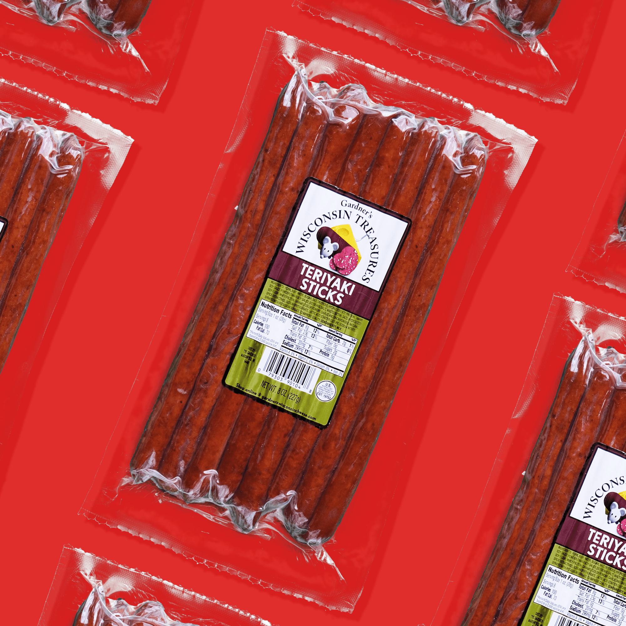 Teriyaki Snack Sticks - Gardners Wisconsin Cheese and Sausage