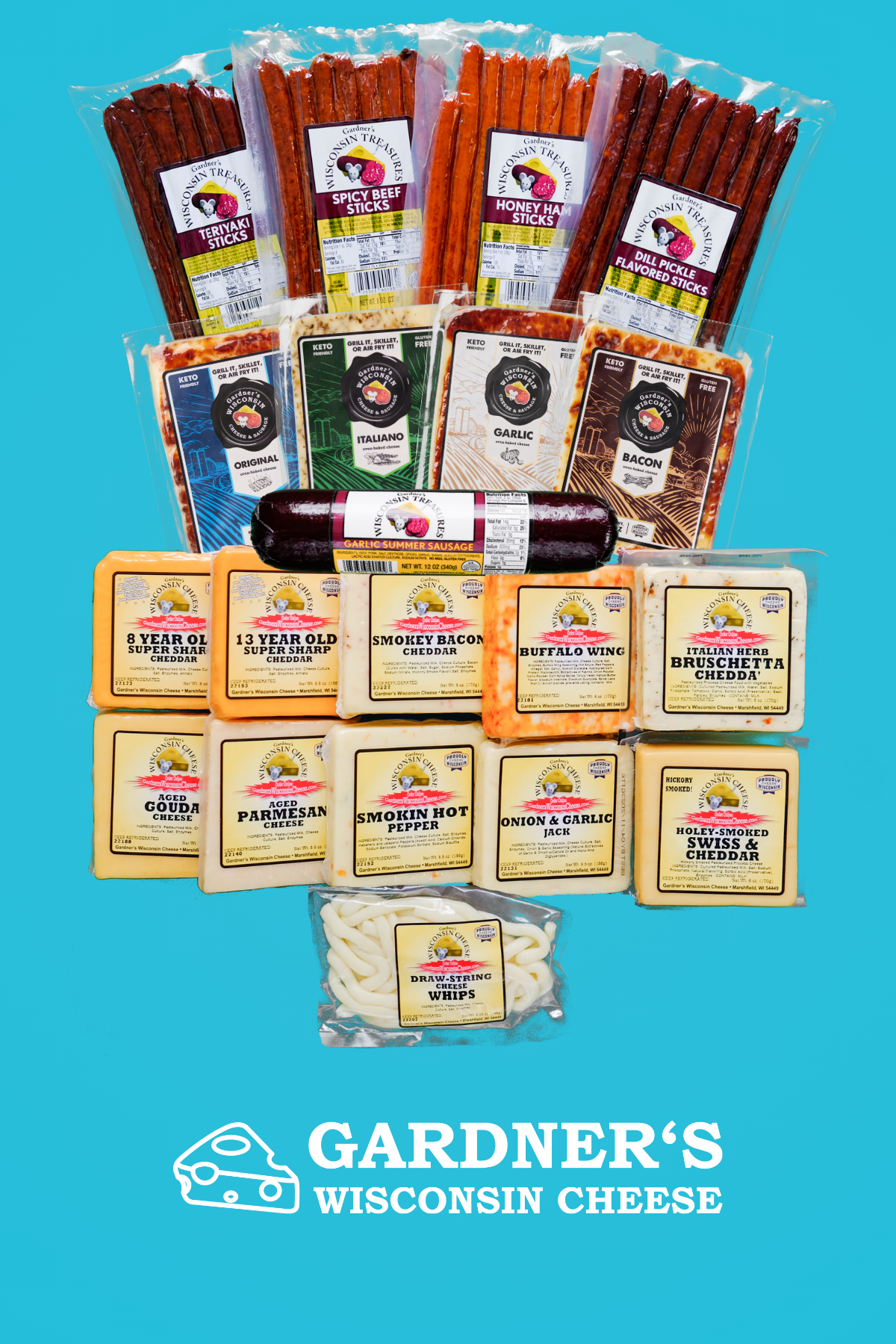 ULTIMATE DELUXE Wisconsin Cheese and Sausage Package *NEW*