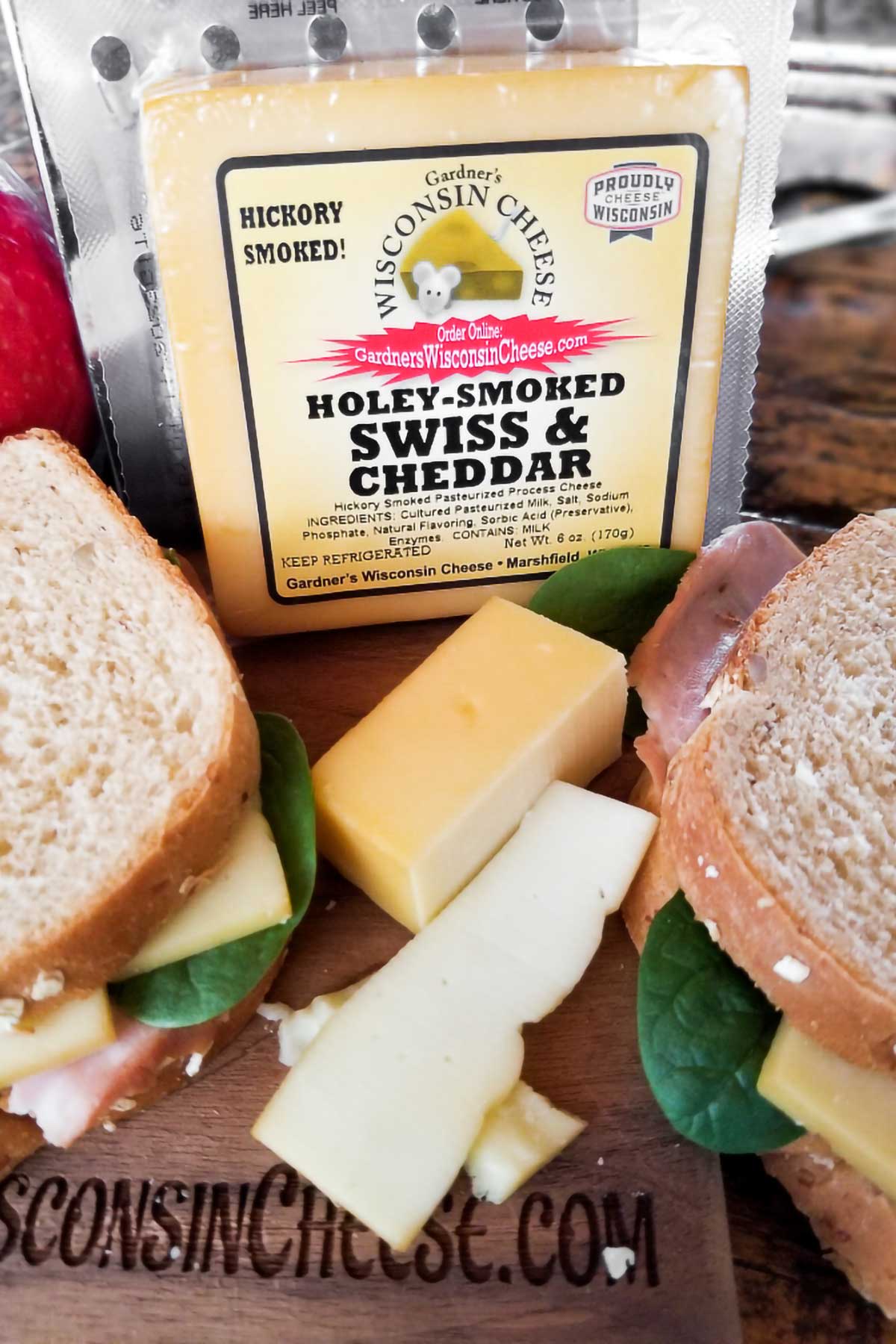 Holey-Smoked Swiss & Cheddar *NEW FLAVOR* - Gardners Wisconsin Cheese and Sausage