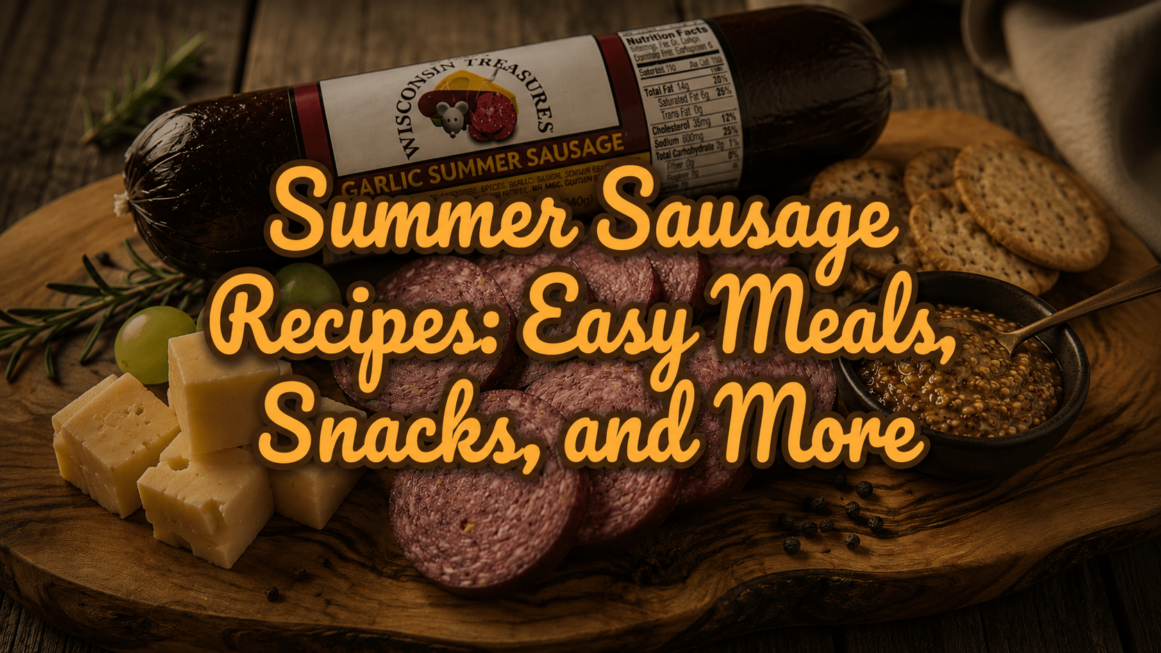 Summer Sausage Recipes: Easy Meals, Snacks, and More - Gardners Wisconsin Cheese and Sausage