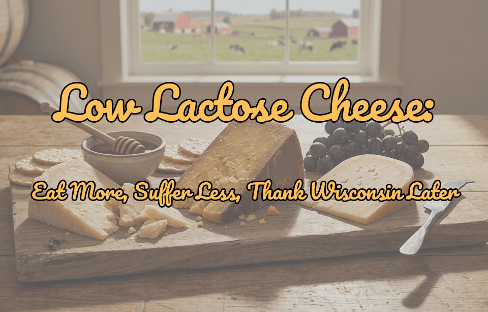 Low Lactose Cheese: Eat More, Suffer Less, Thank Wisconsin Later - Gardners Wisconsin Cheese and Sausage