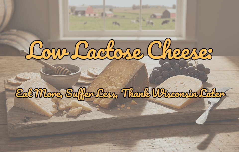Low Lactose Cheese: Eat More, Suffer Less, Thank Wisconsin Later - Gardners Wisconsin Cheese and Sausage