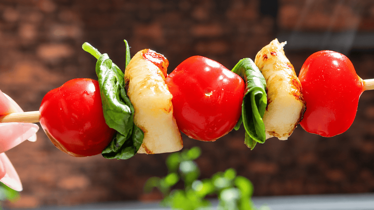 Oven-Baked Cheese Caprese Skewers - Gardners Wisconsin Cheese and Sausage