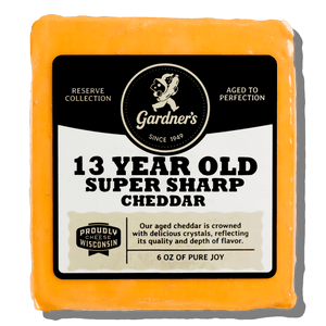 13 - Year - Old Super - Sharp Cheddar - Gardners Wisconsin Cheese and Sausage