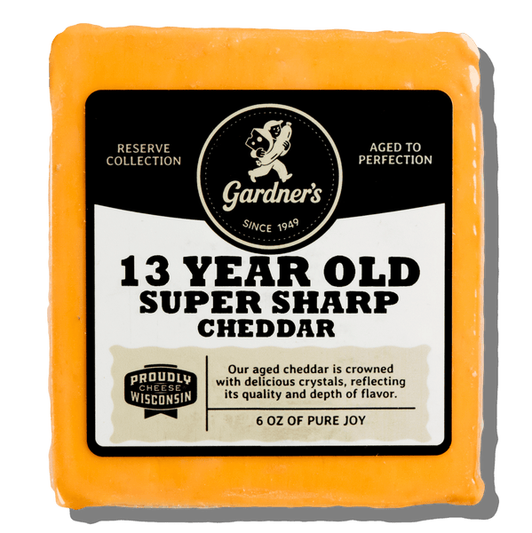 洋楽 S.C.H. / IT'S ALL ABOUT THE CHEDDAR 13-Year-Old Super-Sharp Cheddar | Gardners Wisconsin Cheese