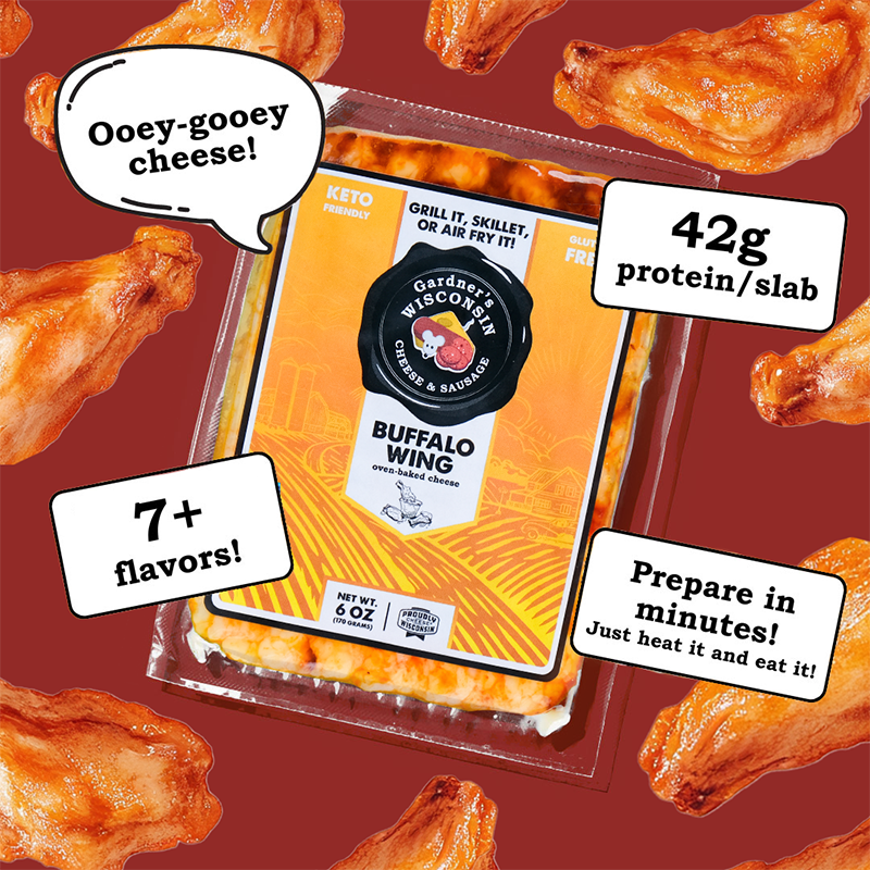 Free Buffalo Wing Oven-Baked Cheese *NEW* - Gardners Wisconsin Cheese and Sausage
