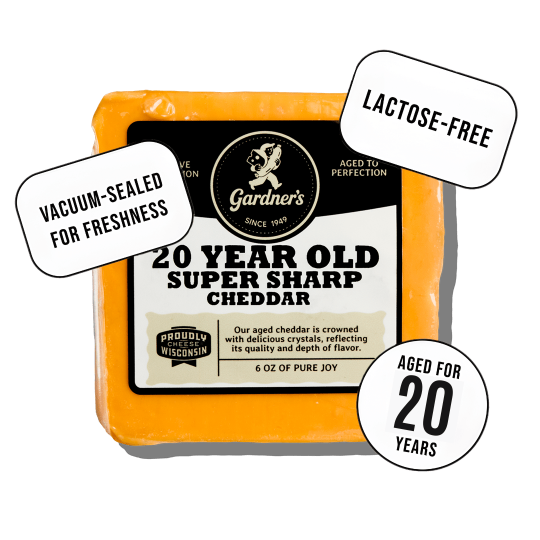 20-Year-Old Super-Sharp Cheddar | Gardners Wisconsin Cheese 20-Year-Old Super-Sharp Cheddar | Gardners Wisconsin Cheese