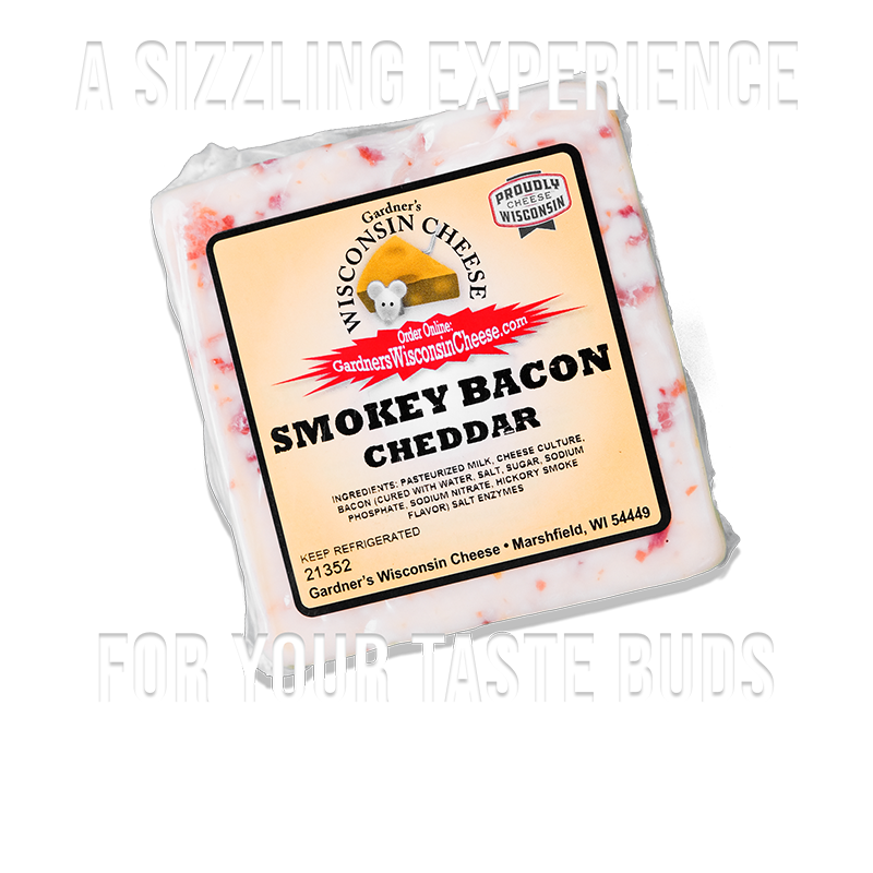 Smokey Bacon Cheddar - Gardners Wisconsin Cheese and Sausage