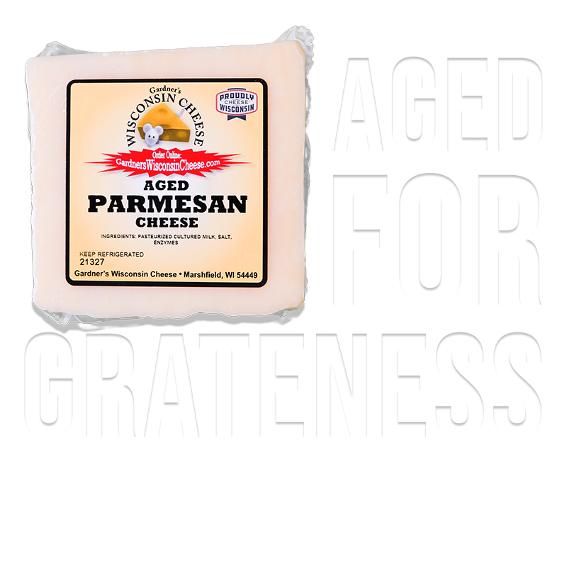 Aged Parmesan - Gardners Wisconsin Cheese and Sausage