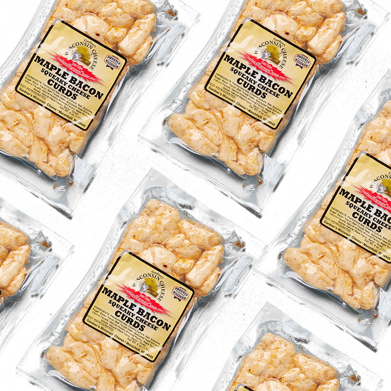 Maple Bacon Flavored Cheese Curds - Gardners Wisconsin Cheese and Sausage