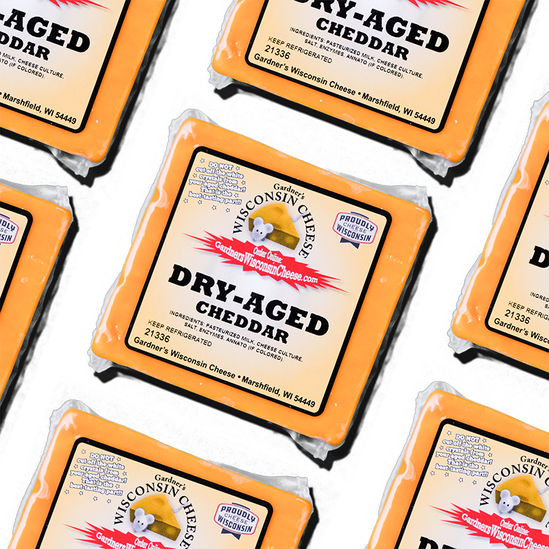 Dry Aged Cheddar - Gardners Wisconsin Cheese and Sausage
