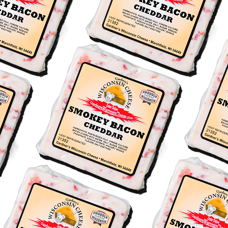 Smokey Bacon Cheddar - Gardners Wisconsin Cheese and Sausage