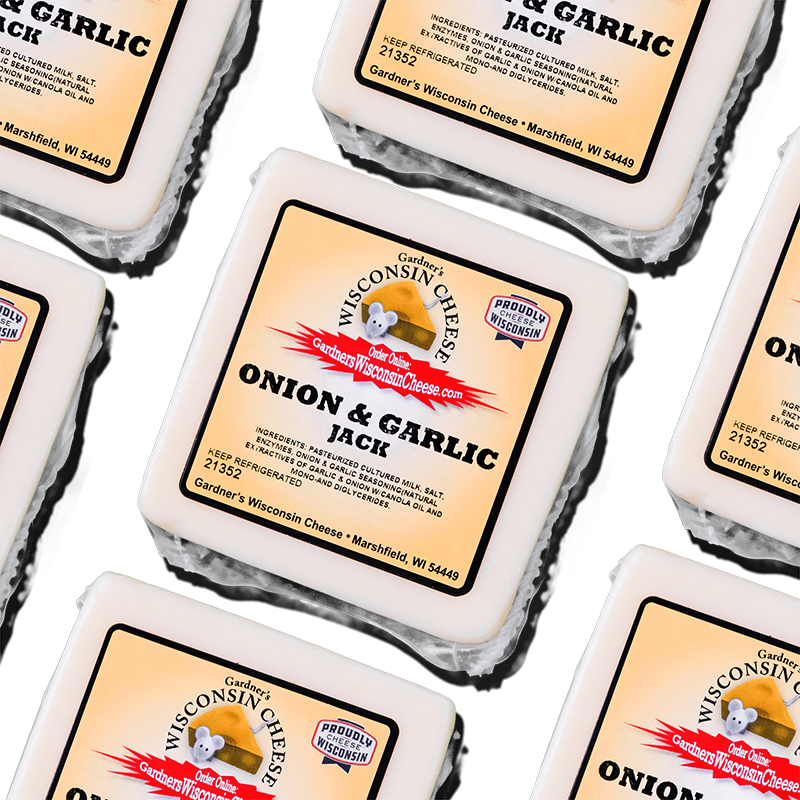 Onion & Garlic Jack - Gardners Wisconsin Cheese and Sausage