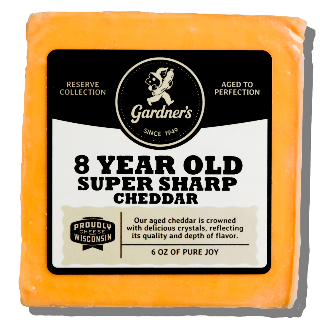 8 - Year - Old Super - Sharp Cheddar - Gardners Wisconsin Cheese and Sausage