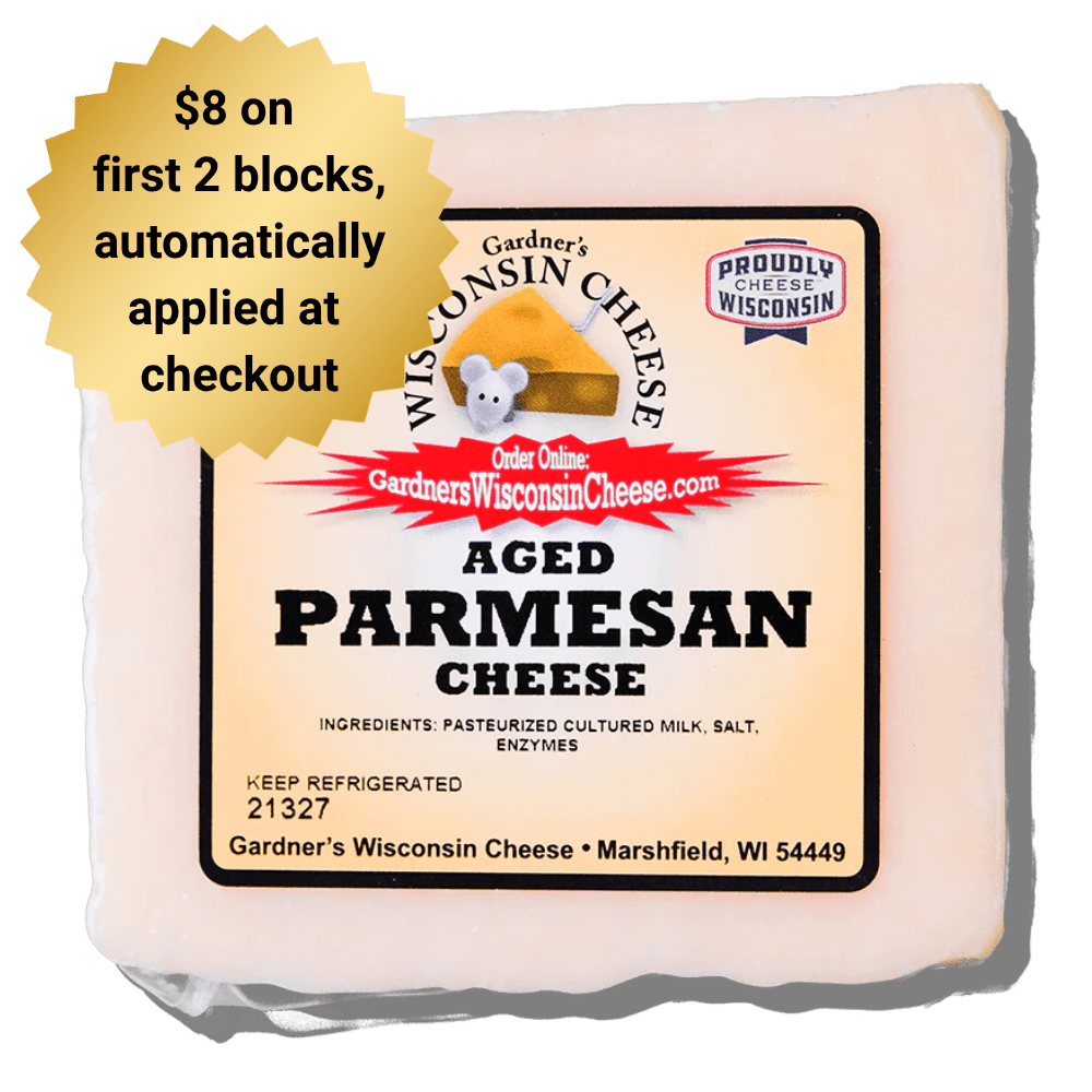 Aged Parmesan - Gardners Wisconsin Cheese and Sausage