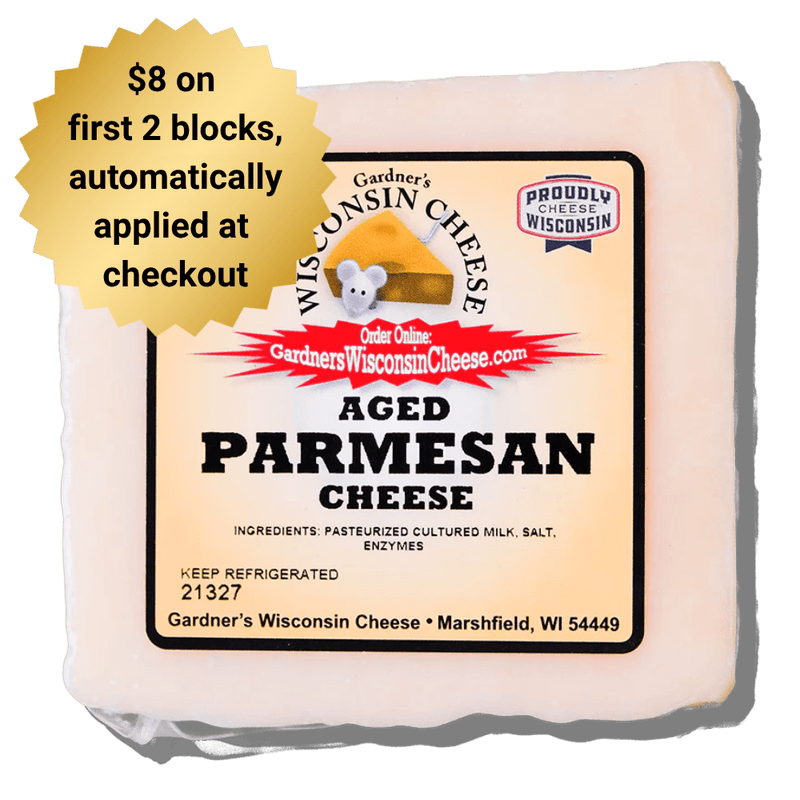 Aged Parmesan - Gardners Wisconsin Cheese and Sausage