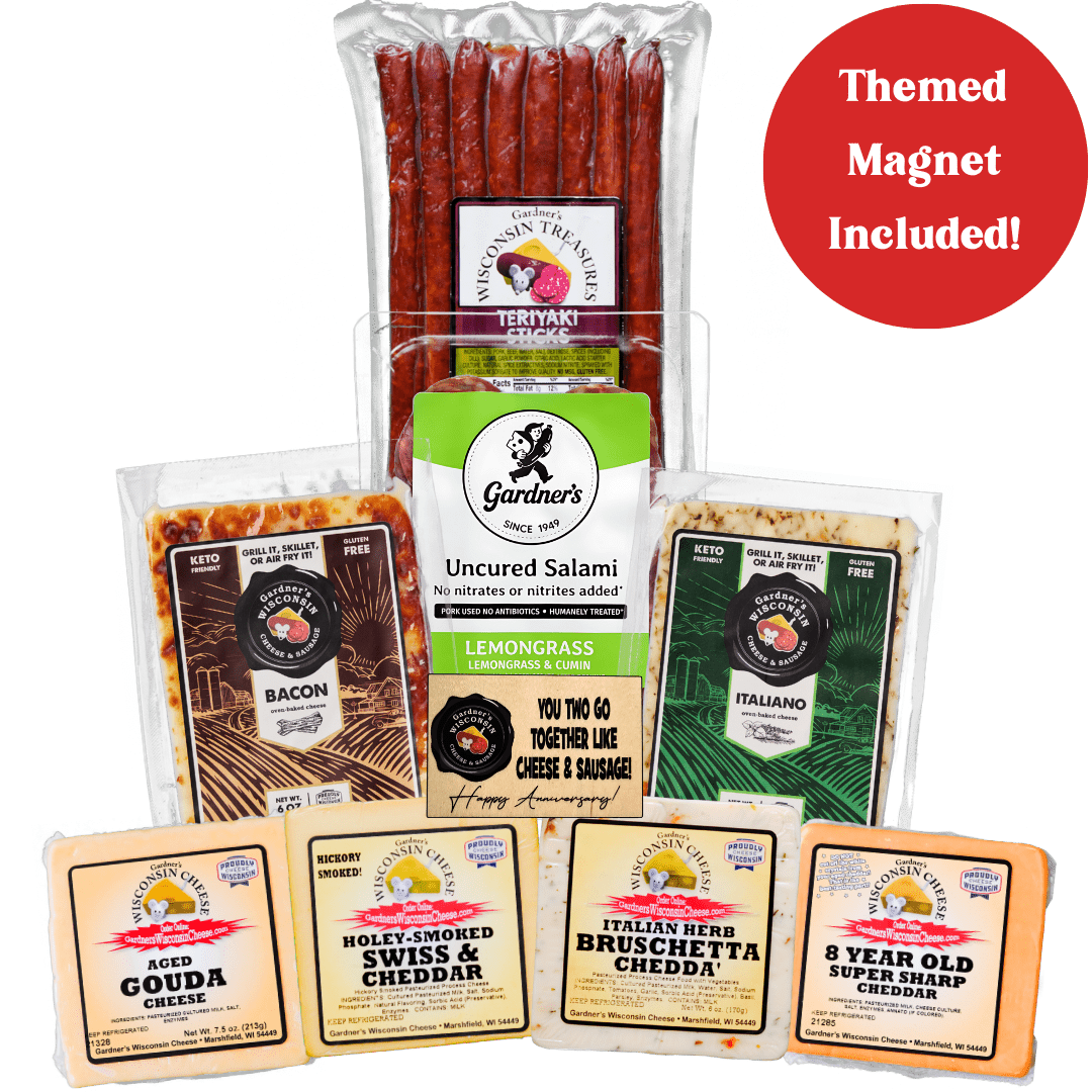 Anniversary Gift Package - Gardners Wisconsin Cheese and Sausage