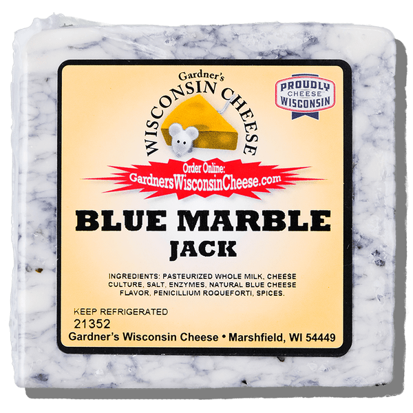 Order Best Creamy Blue Marble Jack Cheese for Sale | Gardner 4 Pack