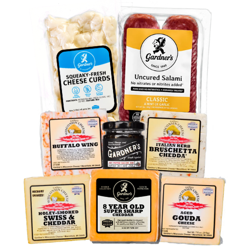 The Charcuterie Essentials Bundle - Gardners Wisconsin Cheese and Sausage