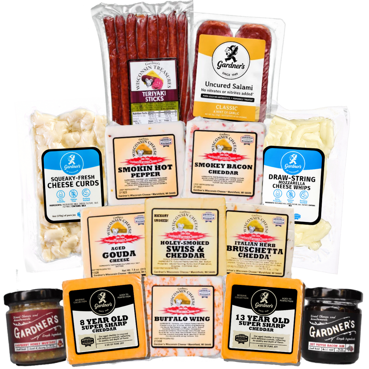 The Charcuterie Deluxe Bundle *NEW* - Gardners Wisconsin Cheese and Sausage