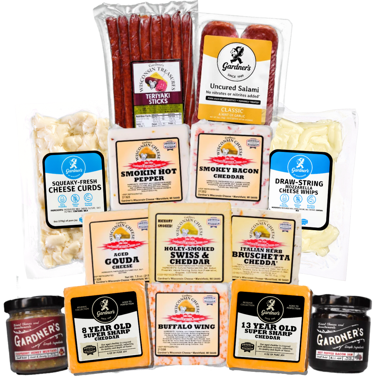 The Charcuterie Deluxe Bundle *NEW* - Gardners Wisconsin Cheese and Sausage