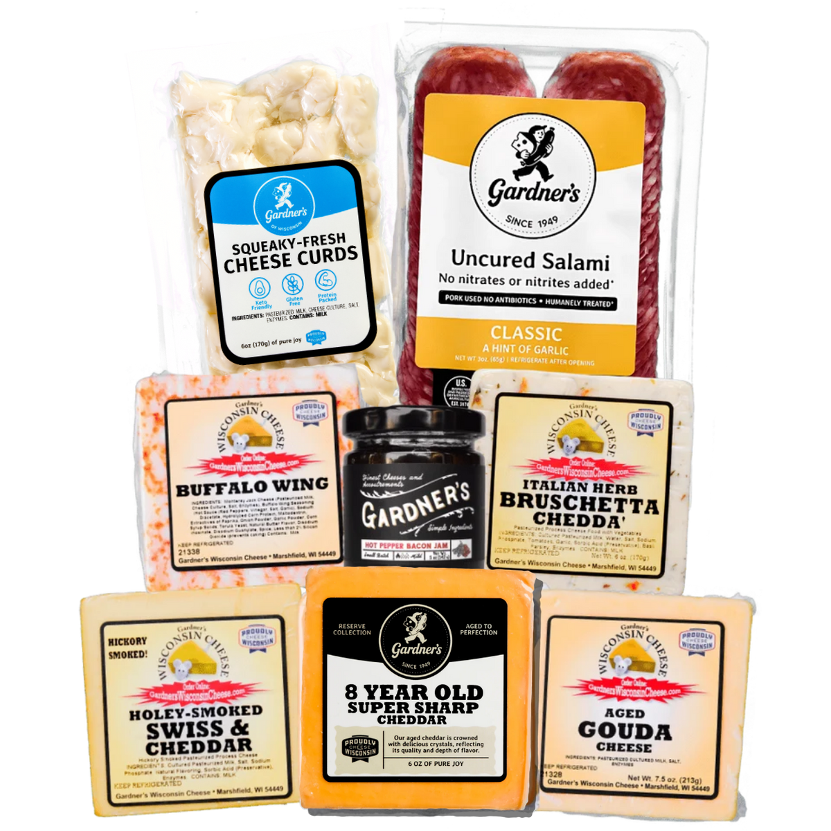 The Charcuterie Essentials Bundle - Gardners Wisconsin Cheese and Sausage