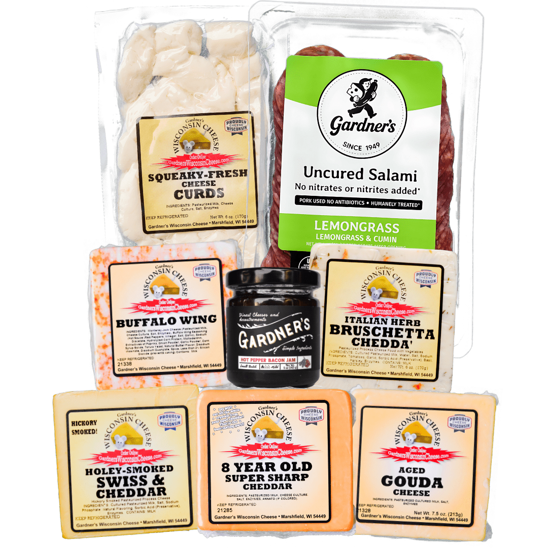 The Charcuterie Essentials Bundle - Gardners Wisconsin Cheese and Sausage