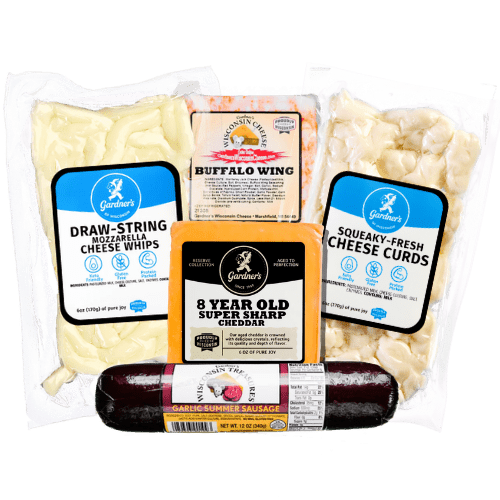 Wisconsin Cheese and Sausage Sampler - Gardners Wisconsin Cheese and Sausage