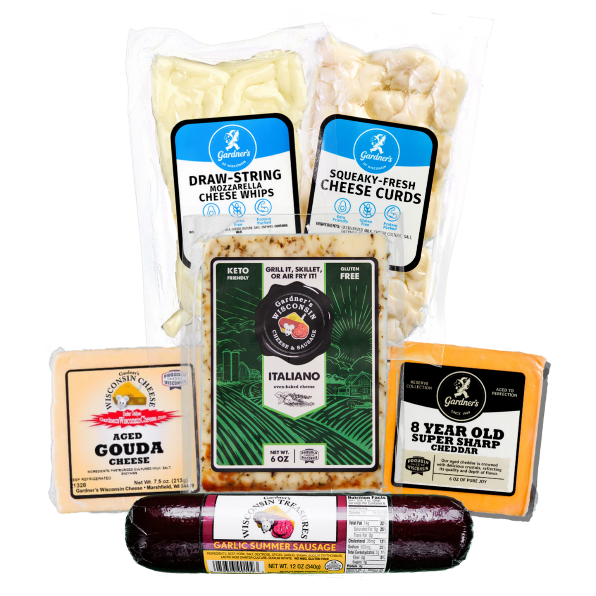 Customer Favorites Package - Gardners Wisconsin Cheese and Sausage